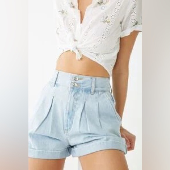 Forever 21 High Rise Jean Shorts - Picture 1 of 6